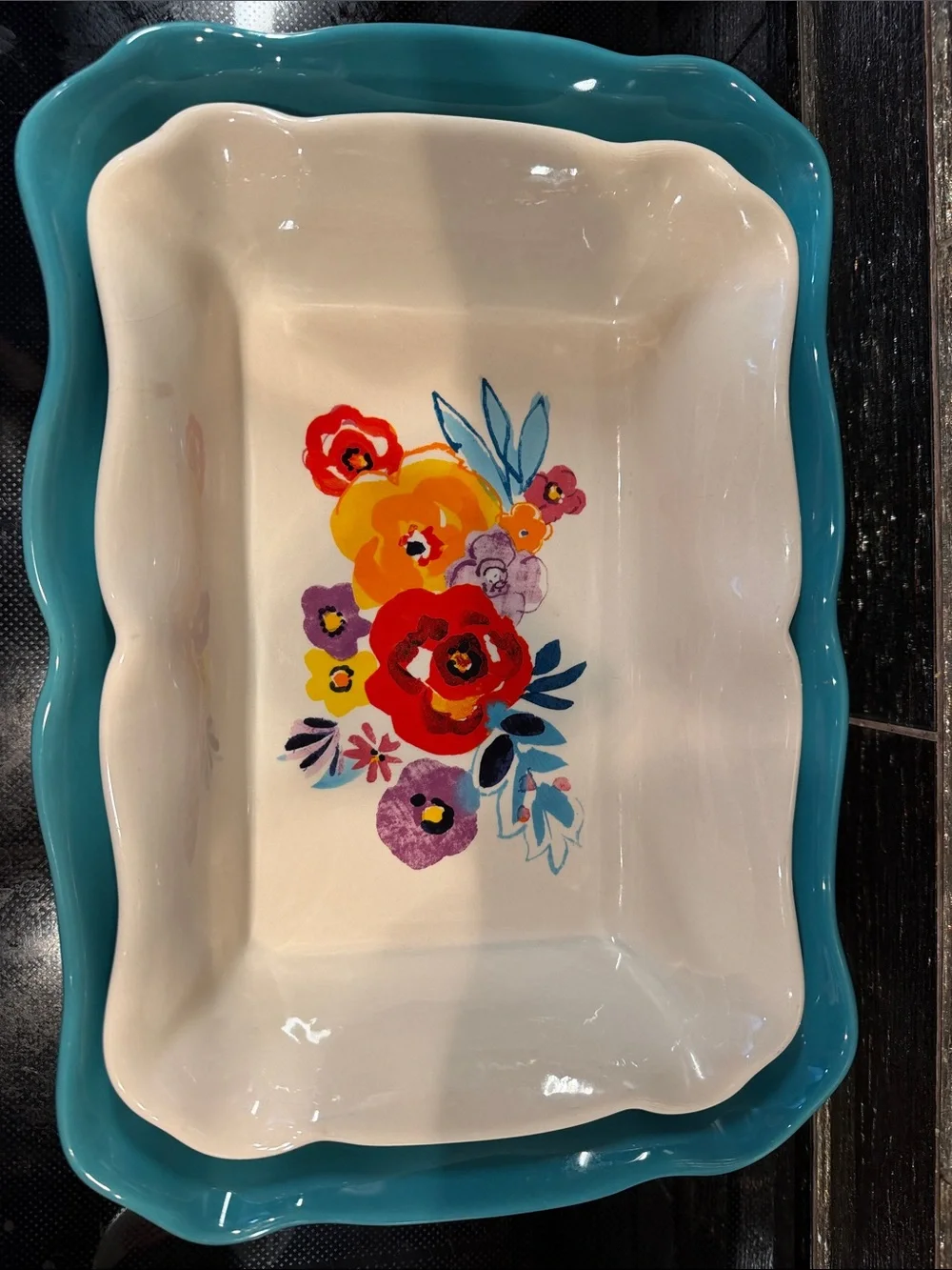 The Pioneer Woman Nesting Scalloped Edge Casserole Set Baking Dish Bake Pans